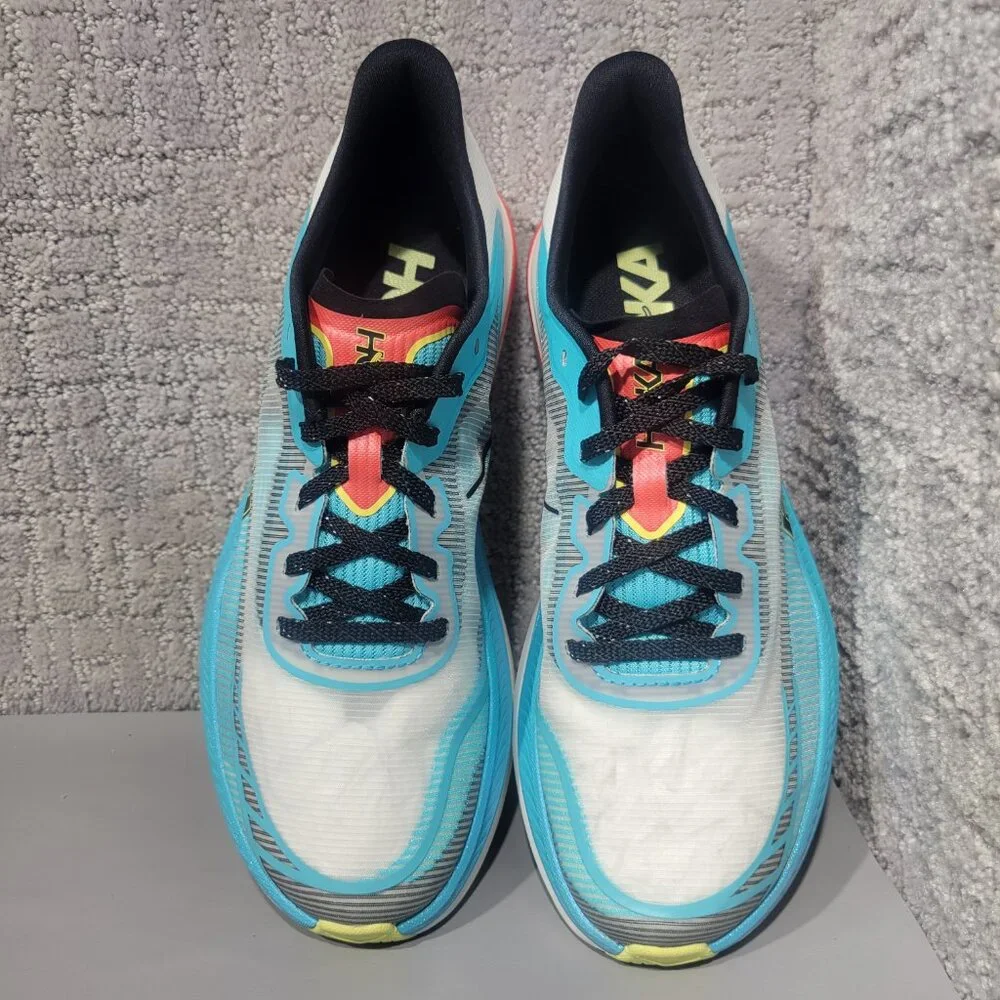 Hoka One One Cielo X1 2.0 Size W10 M9 Frost Black Athletic Running Sneakers